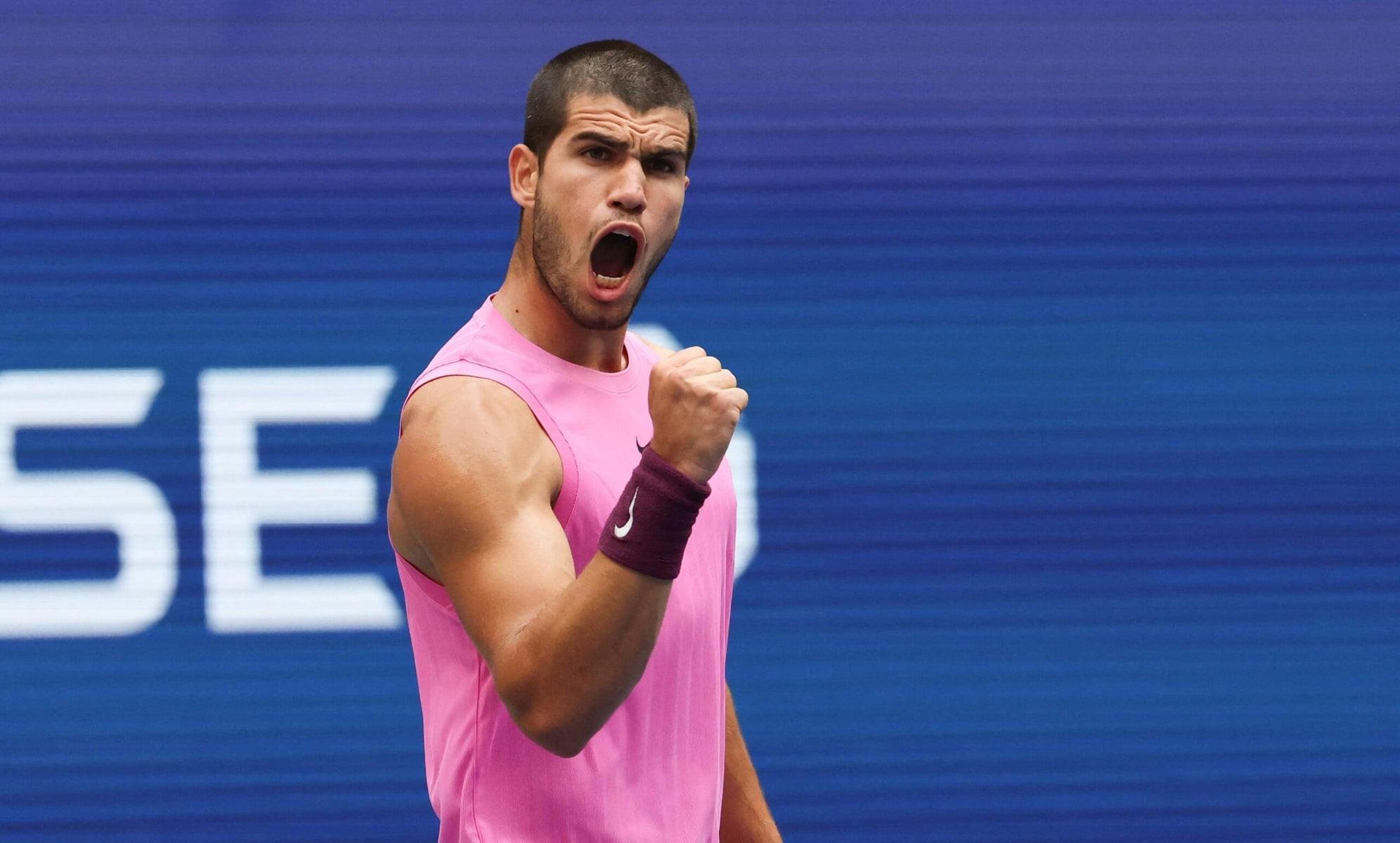 阿尔卡拉斯已7次打进大满贯男单决赛,为公开赛时代第三年轻